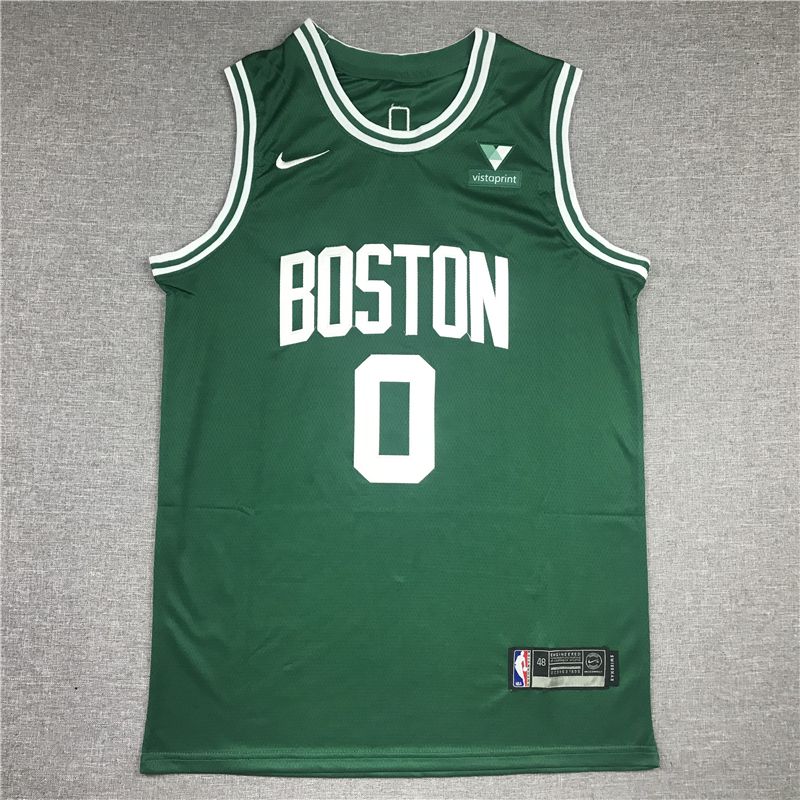 Men Boston Celtics #0 Tatum Green Game 2021 Nike NBA Jersey